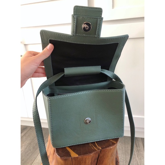 Perfect Steven Alan Teal Leather Box Bag - Picture 6 of 8